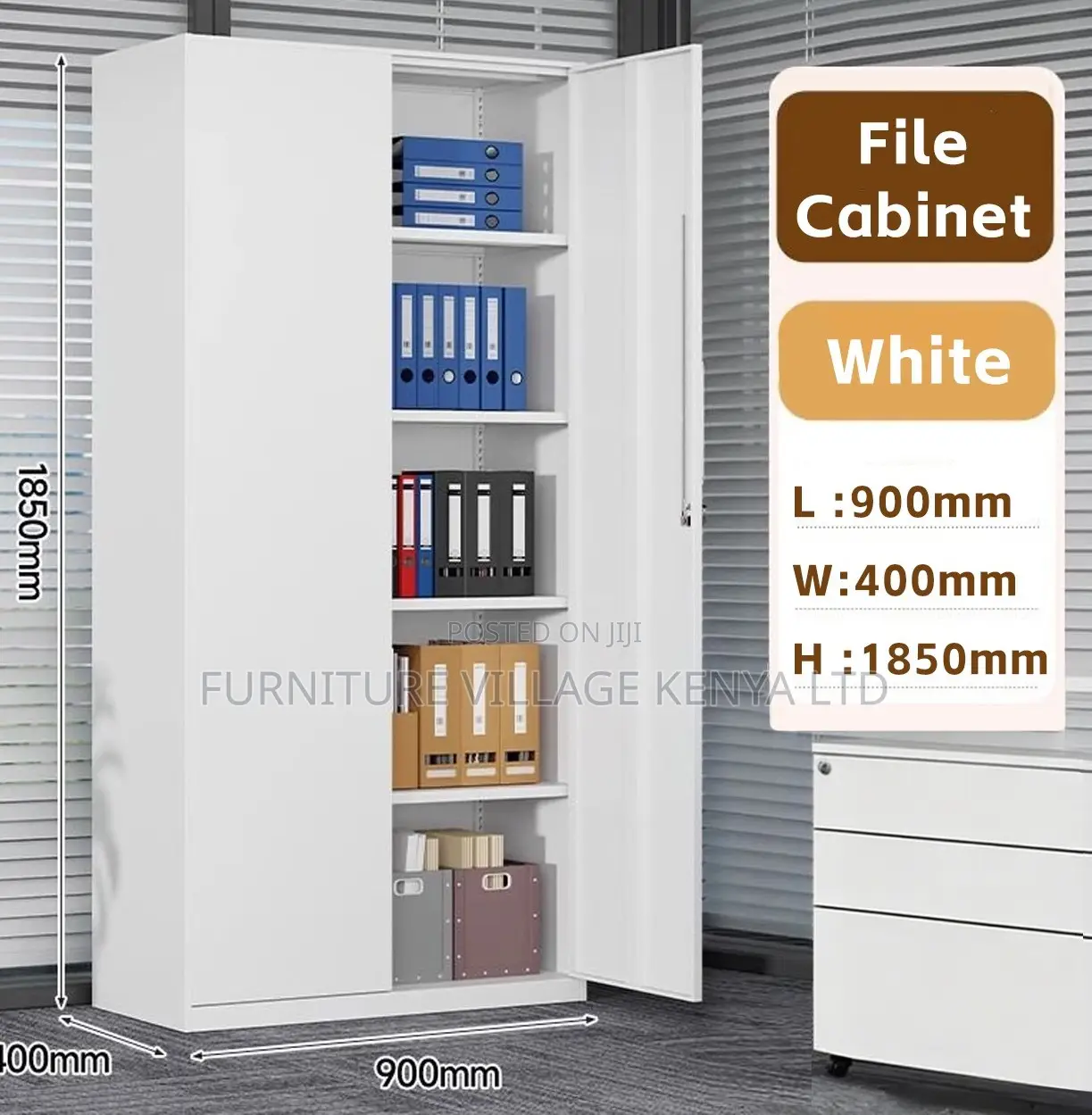 2-Door Steel Made Office Cabinet for Multi-Use