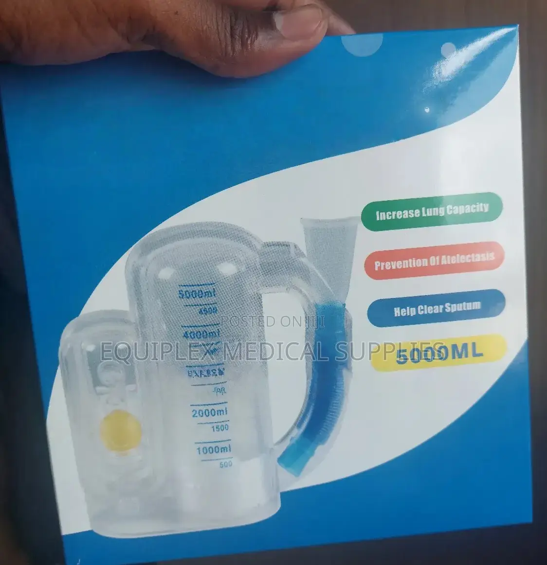 Incentive Spirometer 5000cc for Lung Exercises