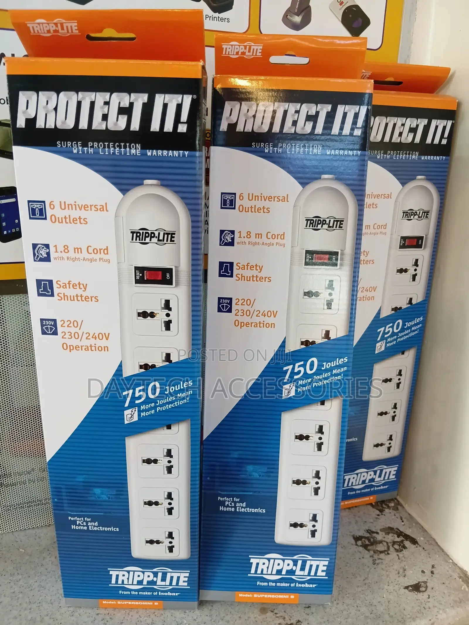 Tripp-Lite 6-Way Power Extension With Surge Protector