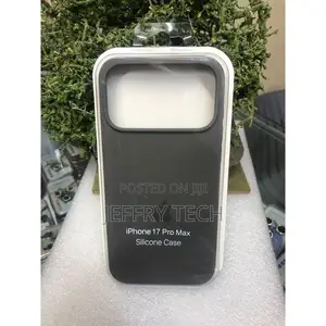Silicone Cover Case, Durable, Slim for iPhone 17 Pro Max – Black