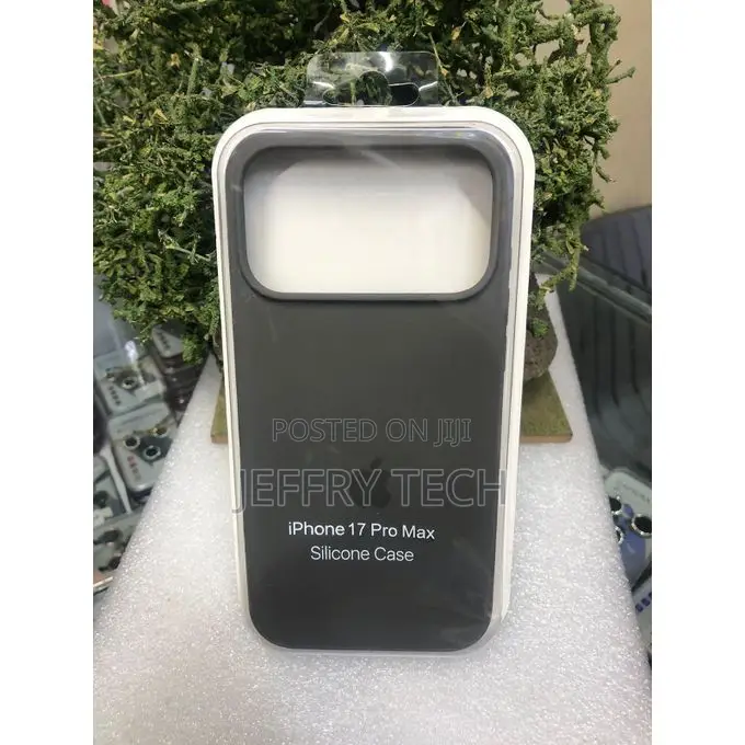 Silicone Cover Case, Durable, Slim for iPhone 17 Pro Max – Black