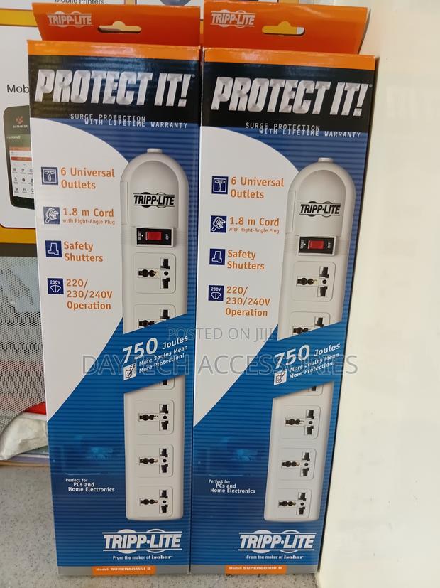 Triplite 6 Way Extension Socket With Surge Protector Unit. - thumbnail 2