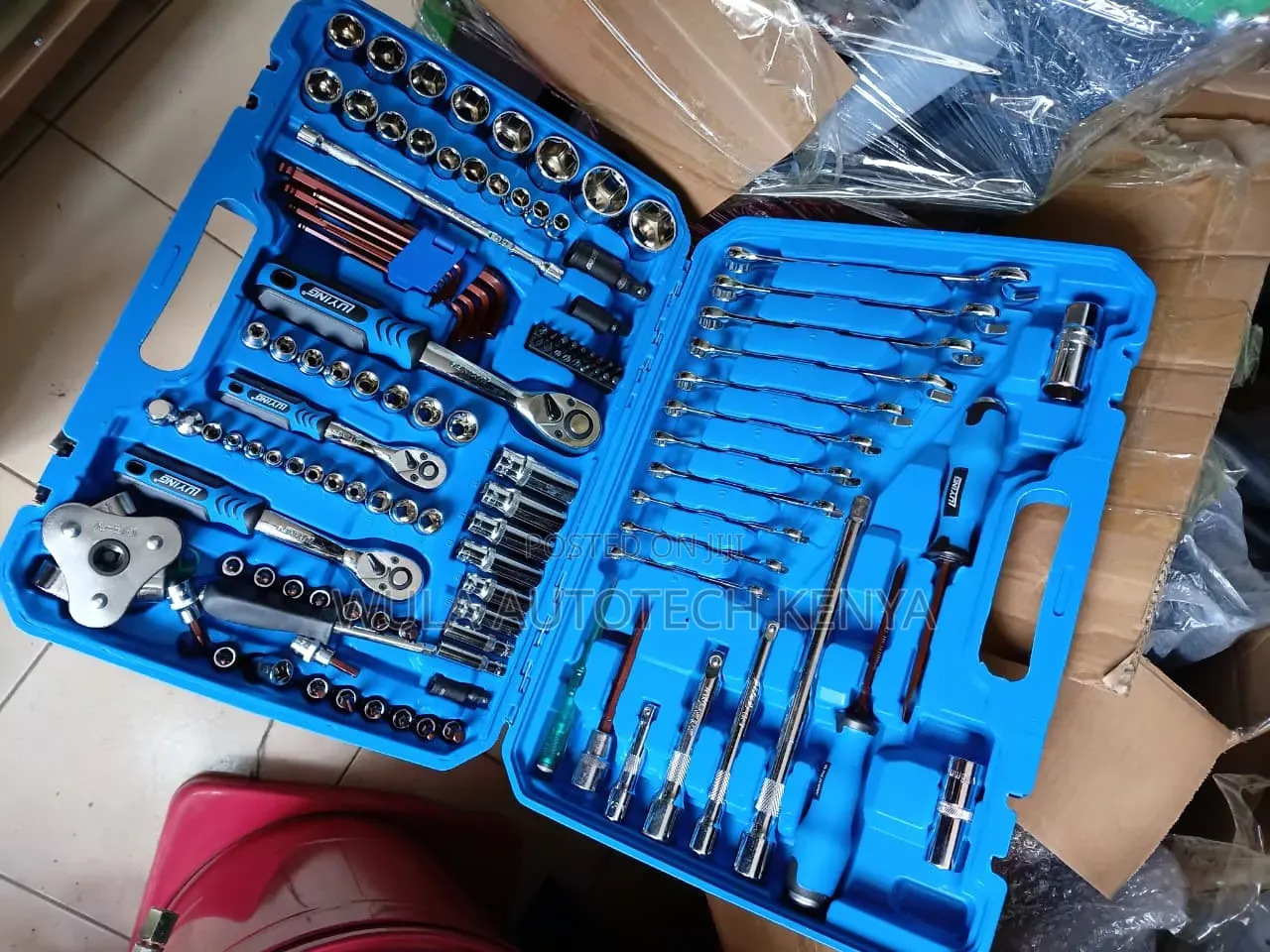 Blow Molded Storage Case 121pcs Toolbox Kit