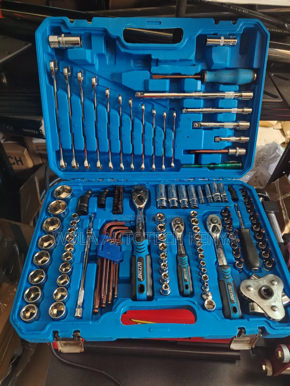 Blow Molded Storage Case 121pcs Toolbox Kit