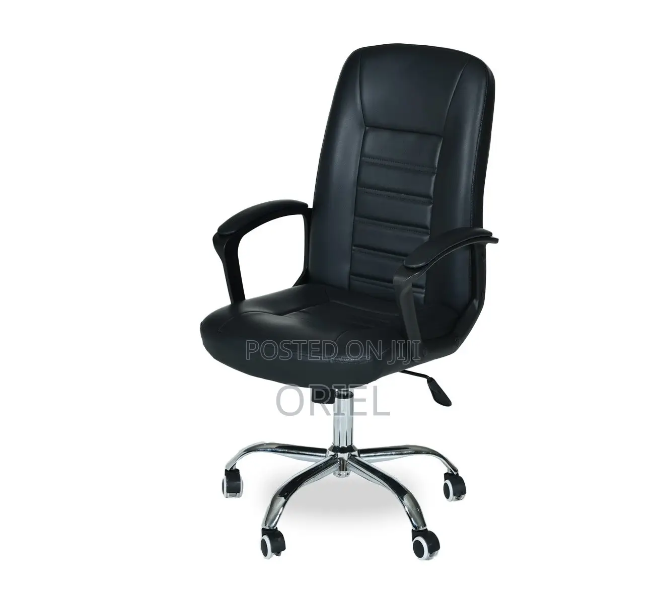 Office Chair : Mid-Back Black Executive Chair