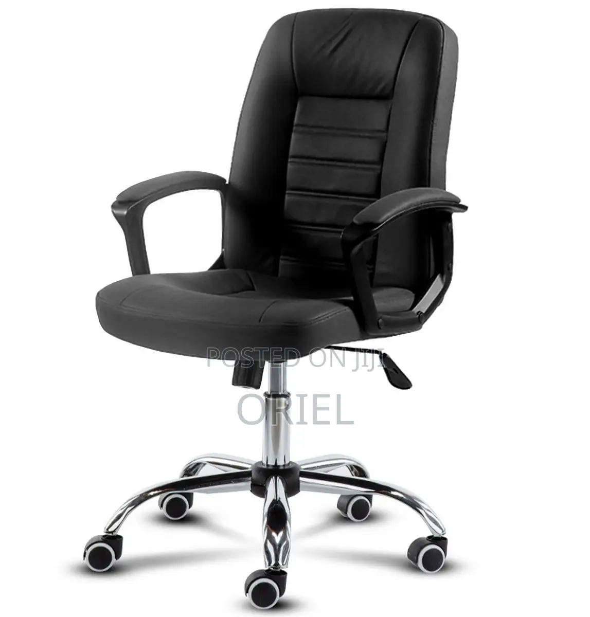 Office Chair : Mid-Back Black Executive Chair