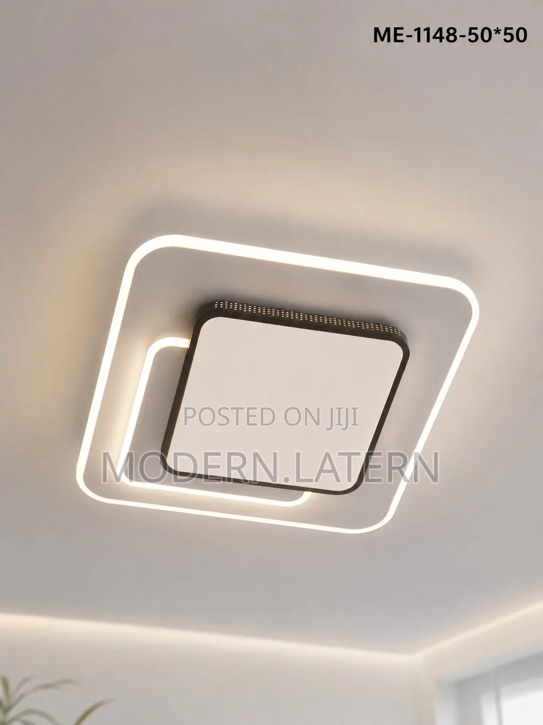Modern Led Ceiling Light 500×500mm – Minimalist Square Ceiling