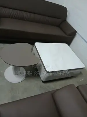 Home Table: Marble Square Table With Storage and Side Stool