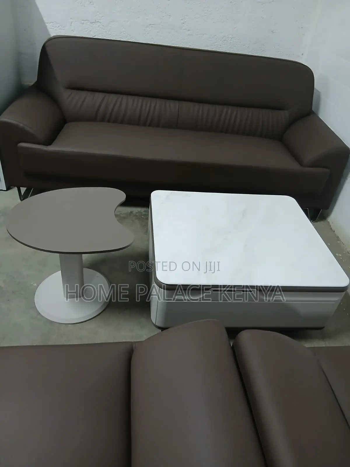 Home Table: Marble Square Table With Storage and Side Stool