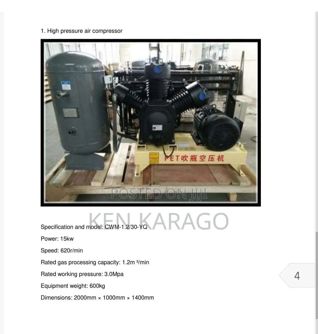 Pet Bottle Blowing Machine