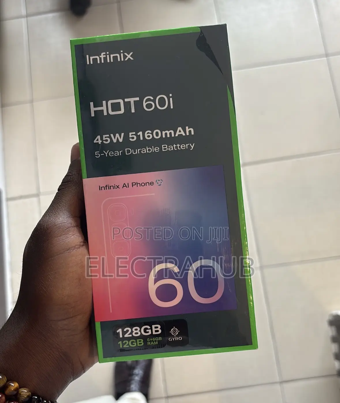 New Infinix Hot 60i 128 GB Black