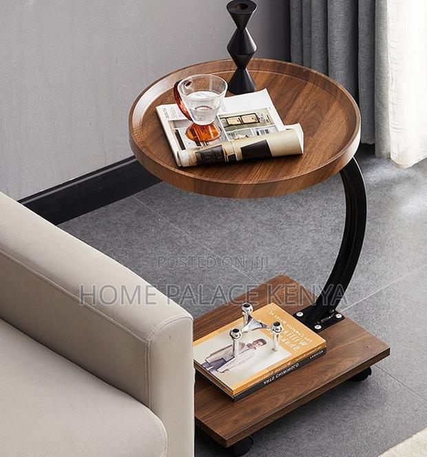 Side Table: MDF Long Snack Table With Wheels - thumbnail 5