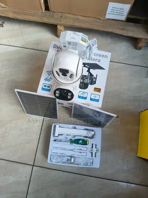New 4g Ubox Dual Lens 6mp Wireless Outdoor Solar PTZ Camera