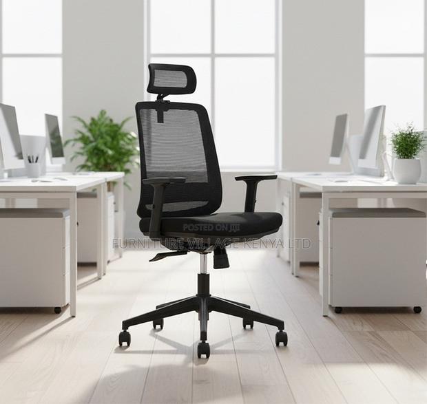 Ergonomic Heigt Adjustable Chair With Headrest - thumbnail 3