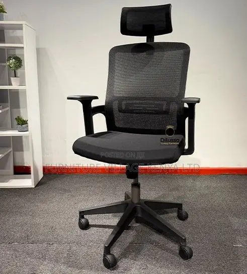 Ergonomic Heigt Adjustable Chair With Headrest