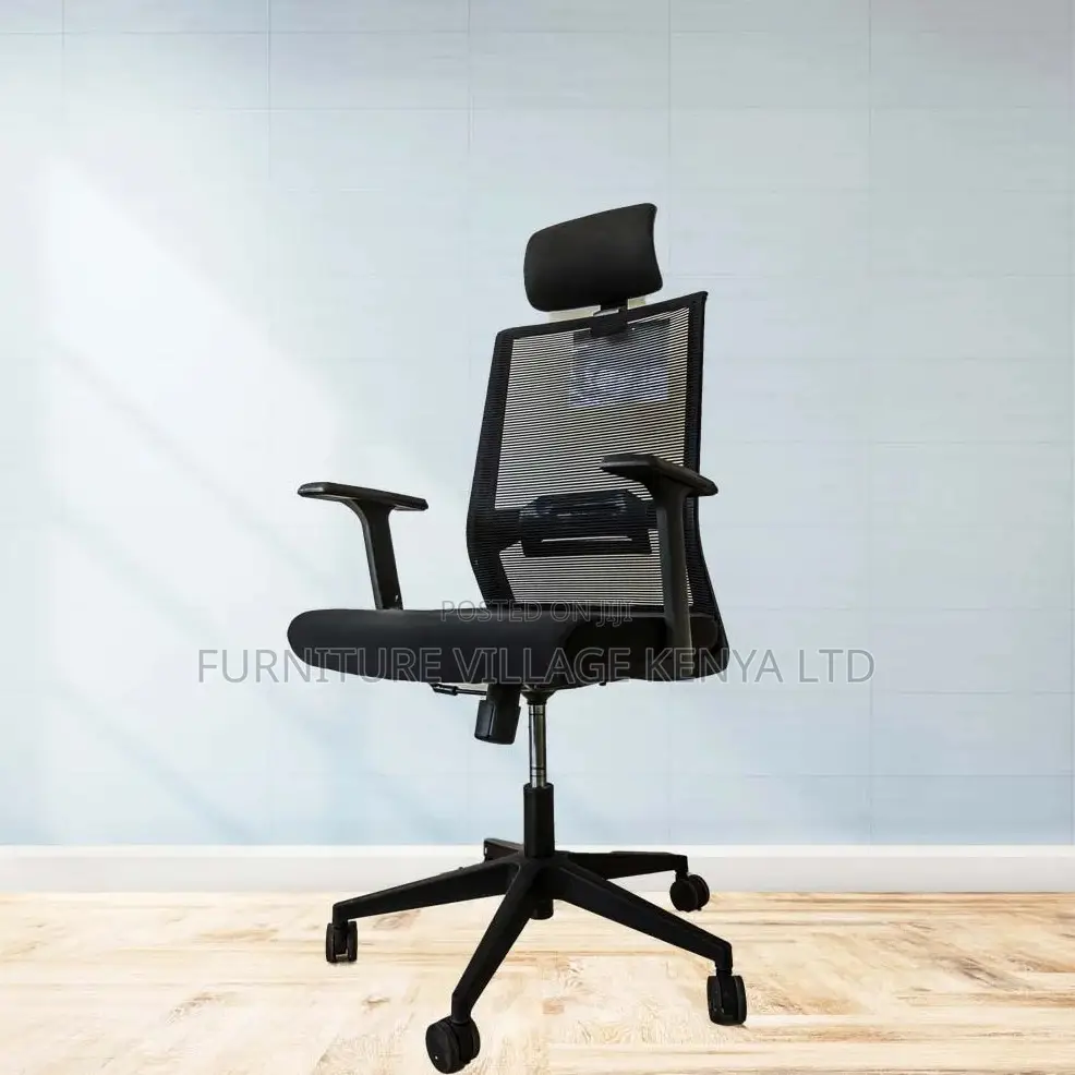 Ergonomic Heigt Adjustable Chair With Headrest