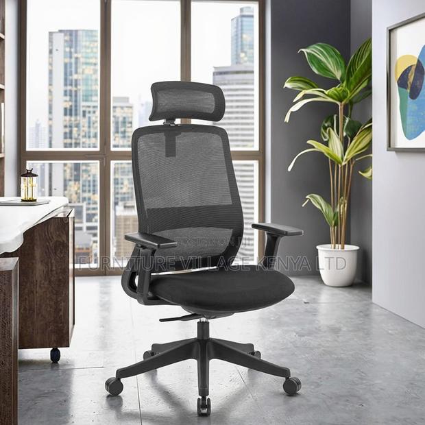 Ergonomic Heigt Adjustable Chair With Headrest - thumbnail 2