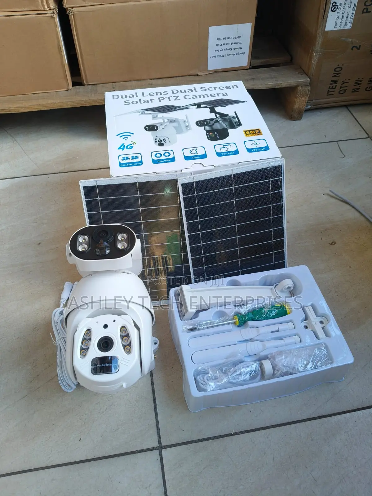 Ubox Pro 4g Dual Lens 6mp Solar Security Camera