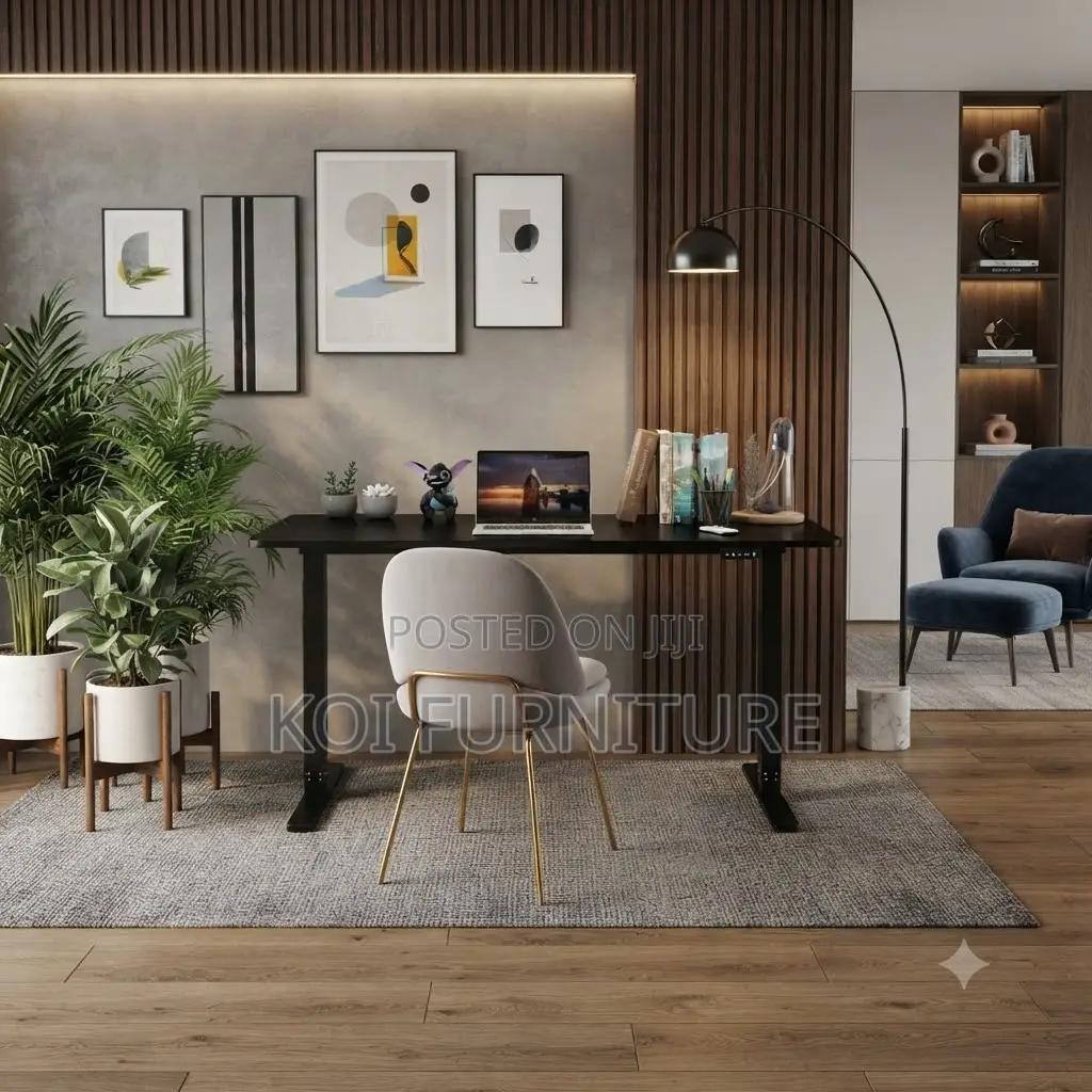 Office Desk; 1.4 Meters Home Office Electric Flex Top Desk