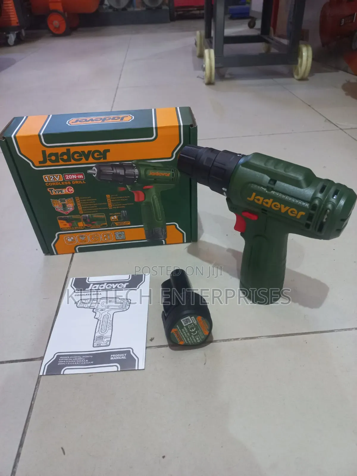 Cordless Drill 12v 20nm
With 1.5ah Battery Charging Port: Usb Type -C