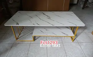 Executive White Marble Coffee Table
