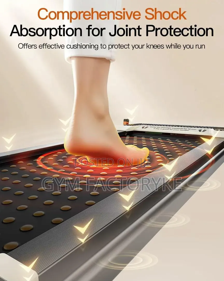 Massage Walking Pad Treadmill 150kgs Max Load
