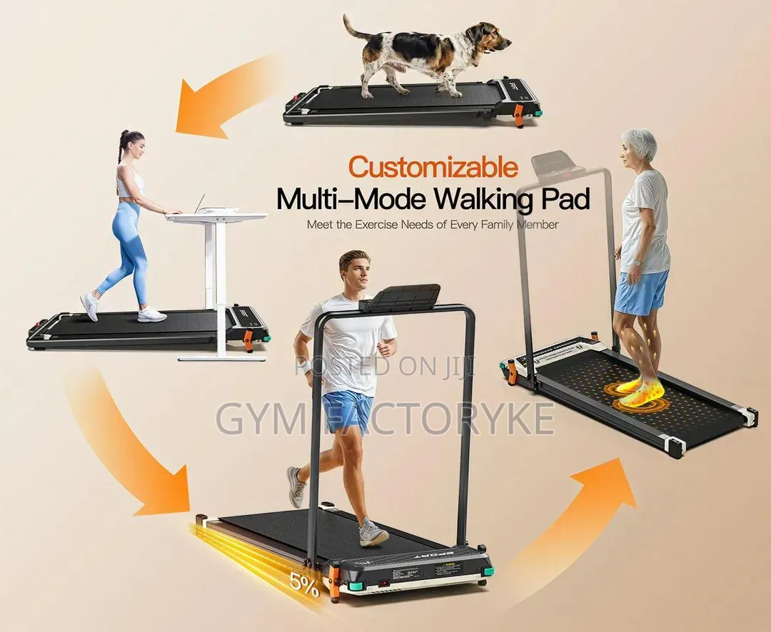 Massage Walking Pad Treadmill 150kgs Max Load