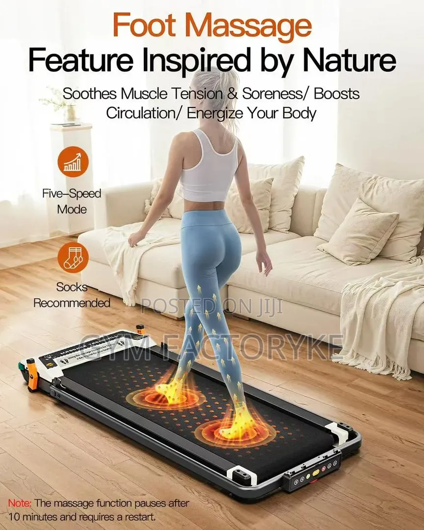 Massage Walking Pad Treadmill 150kgs Max Load