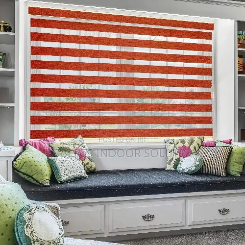 Upgraded Cordless Design Zebra Blinds