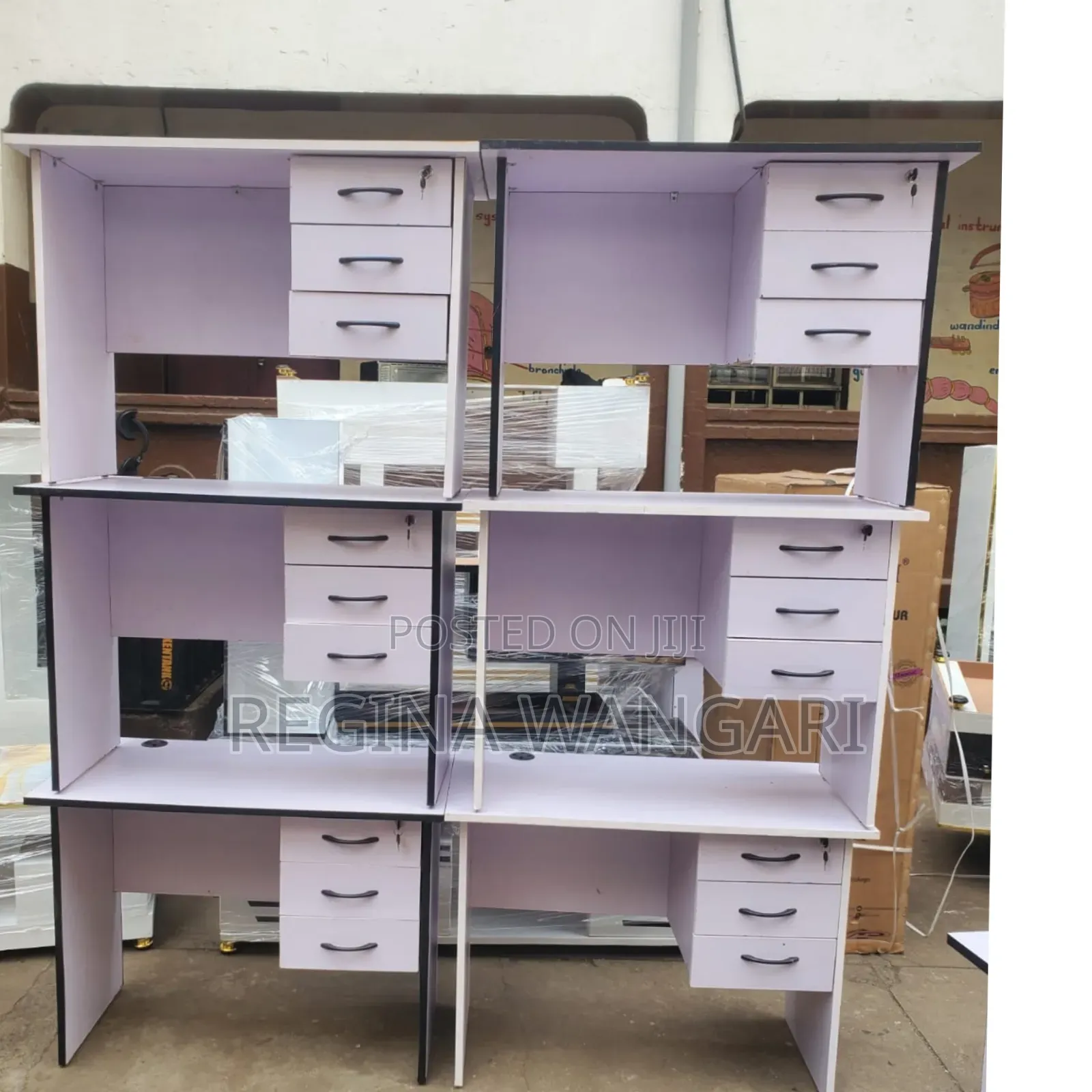 Office Desk Table 0.9m Available in White,Grey and Brown