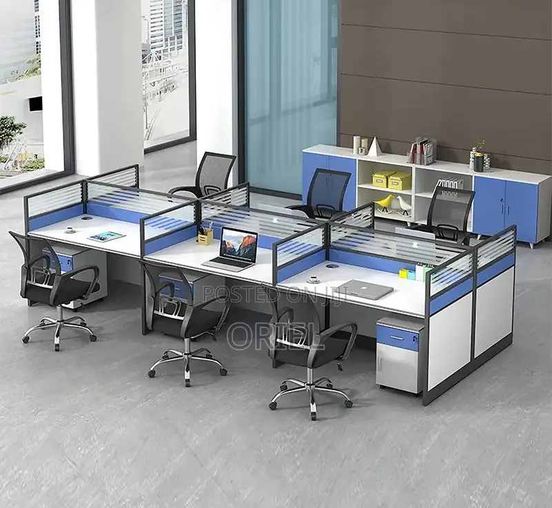 Office Workstation : 6-Seater Staff Office Workstation