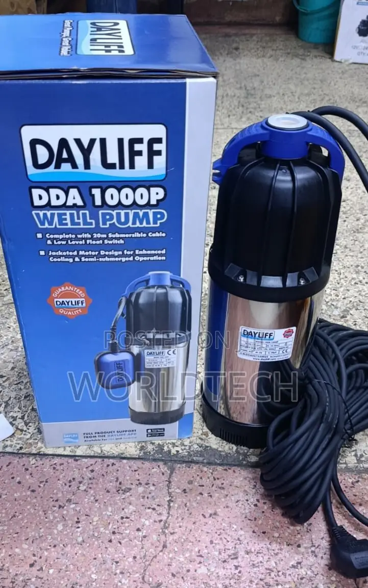 Dayliff Dda 1000p Submersible Well Pump/Dda1000p Water Pump