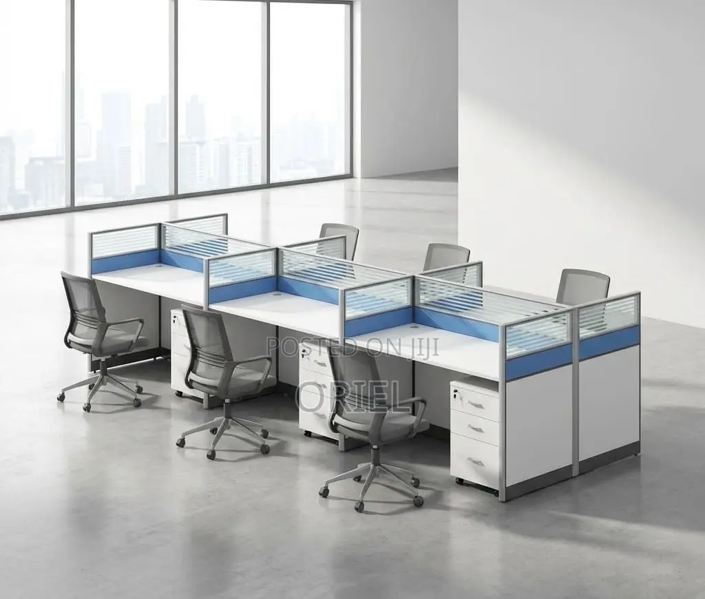 Office Workstation : 6-Seater Staff Office Workstation