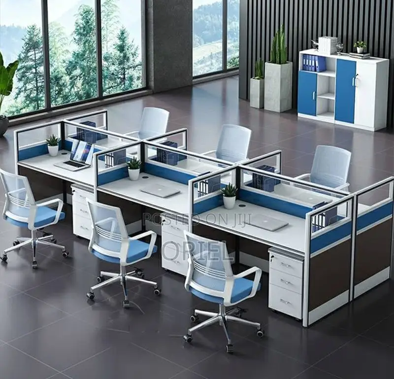 Office Workstation : 6-Seater Staff Office Workstation