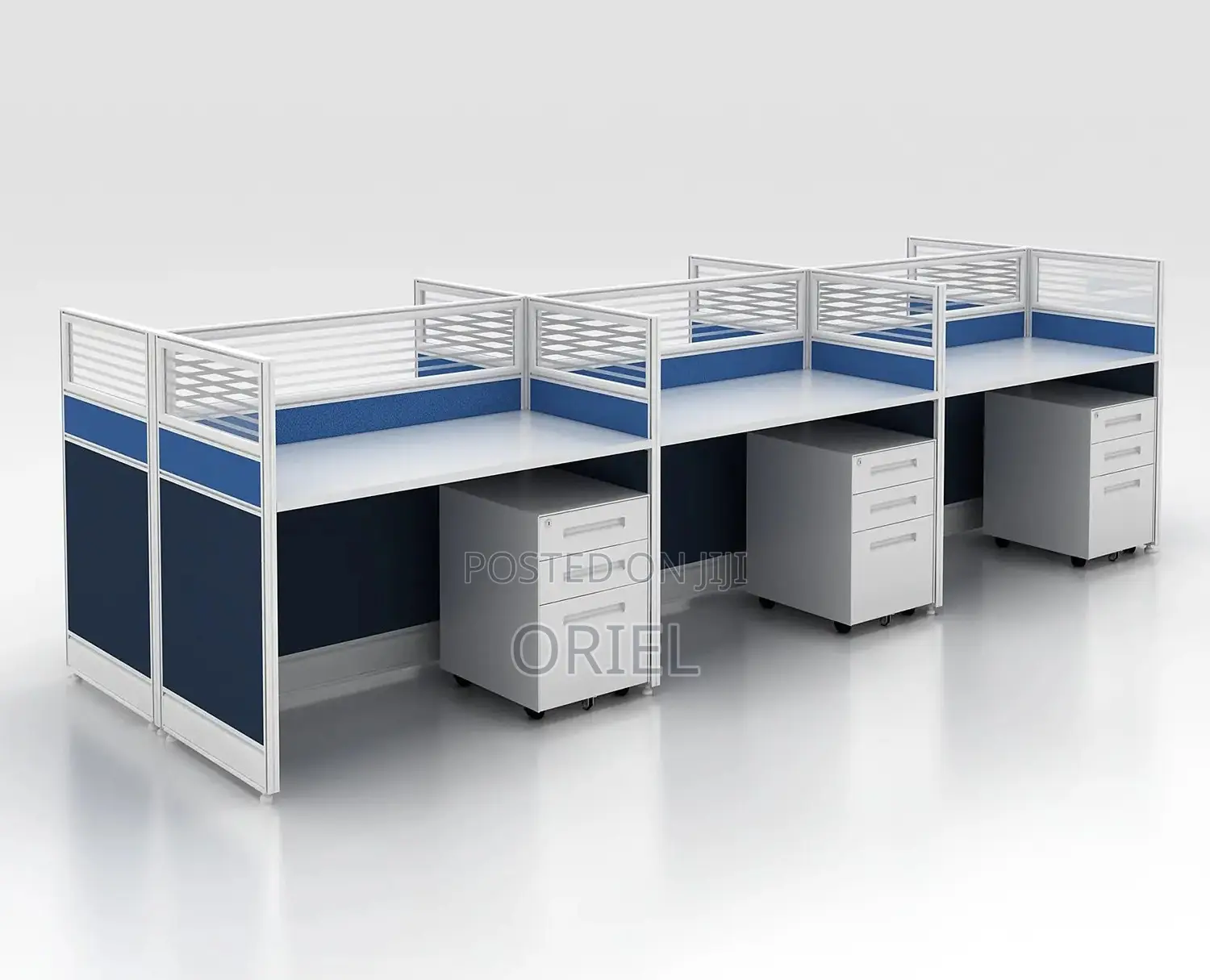 Office Workstation : 6-Seater Staff Office Workstation