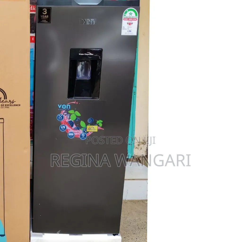 Von Fridge 176 Litres With Dispenser Single Door (2yrs Wrty) Fridge
