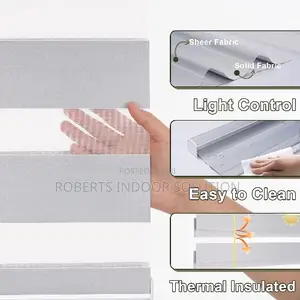 Thermal Insulated Zebra Blinds