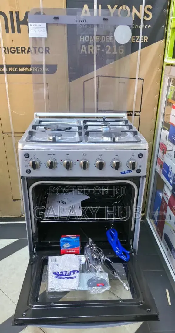 Ecomax Standing Cooker 60×60 3g + 1 Electric Hot Plate Electric Oven
