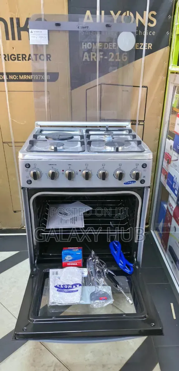 Ecomax Standing Cooker 60×60 3g + 1 Electric Hot Plate Electric Oven