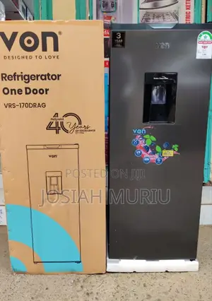 Von Fridge 176 Litres Single Door Refrigerator With Dispenser