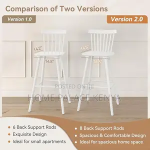 Kitchen Stool: Spindle Back High Bar Stool