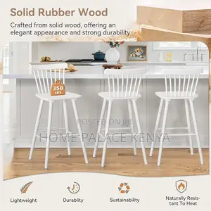Kitchen Stool: Spindle Back High Bar Stool