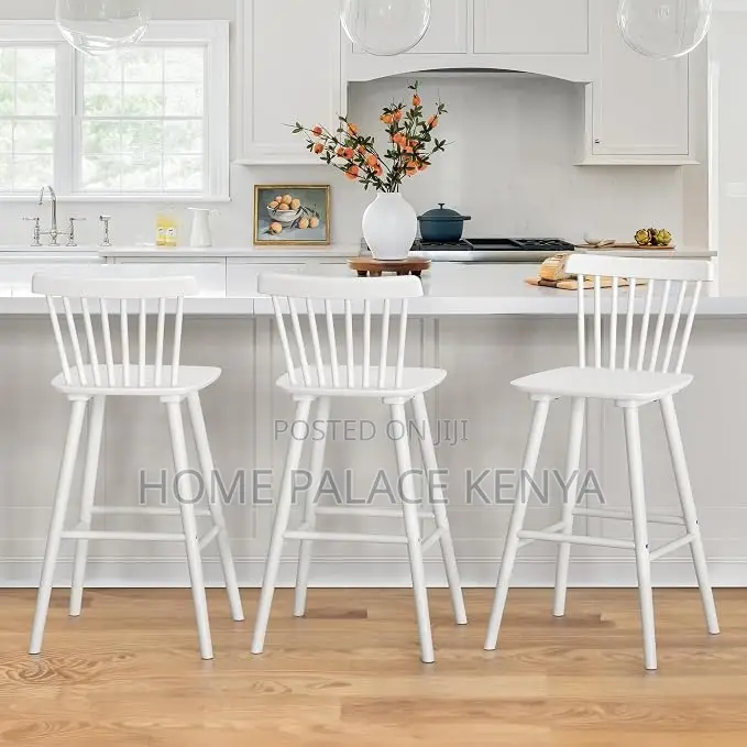 Kitchen Stool: Spindle Back High Bar Stool