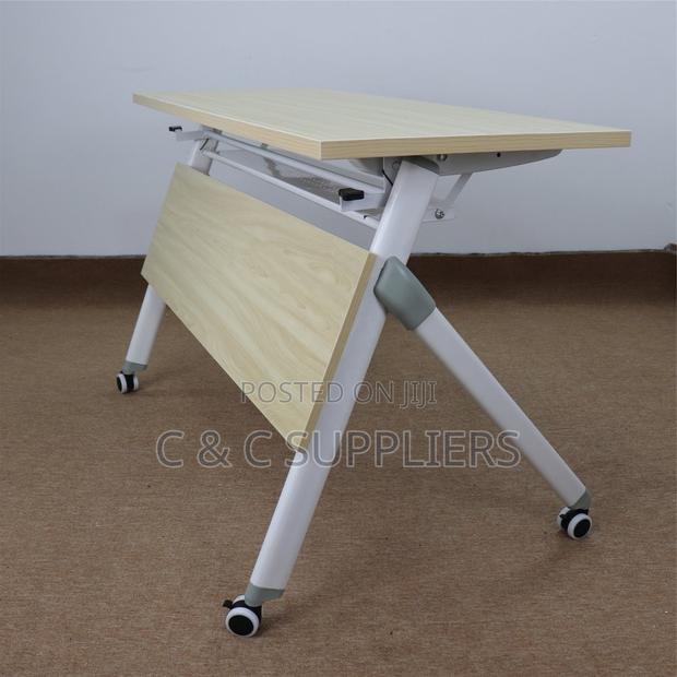 Office Brown Folding Training Table