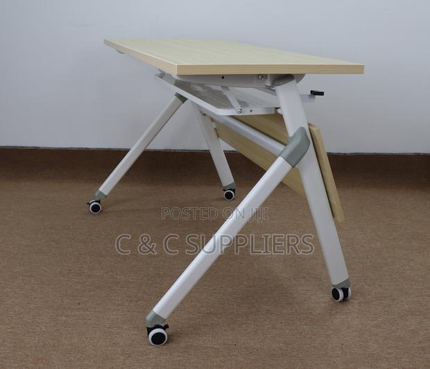 Office Brown Folding Training Table - thumbnail 3