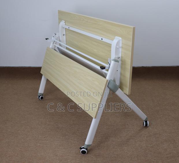 Office Brown Folding Training Table - thumbnail 5