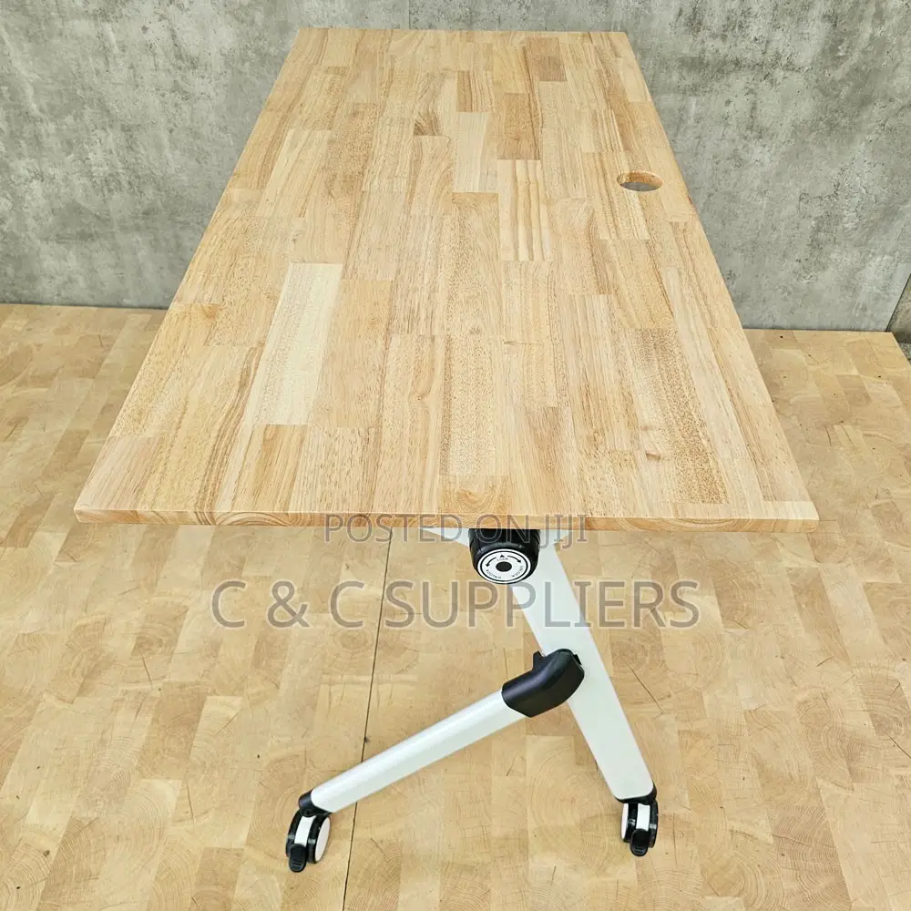 Office Brown Folding Training Table