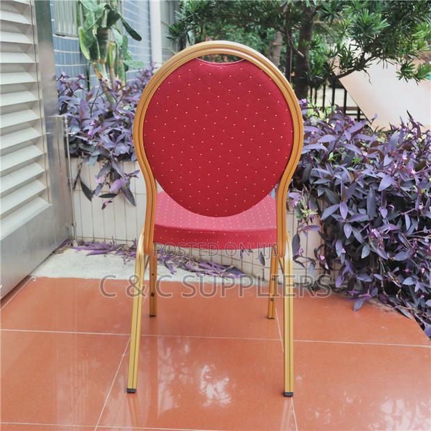 Red Fabric Hall Event Chair - thumbnail 2