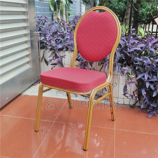 Red Fabric Hall Event Chair - thumbnail 3