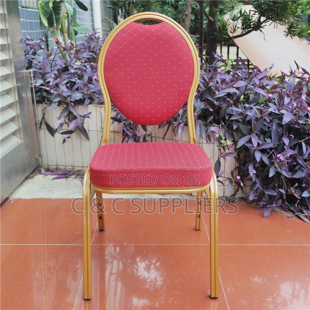 Red Fabric Hall Event Chair - thumbnail 5